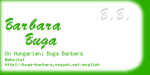 barbara buga business card